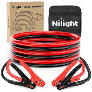 10 Gauge 12 FT Heavy Duty Jumper Cable Nilight