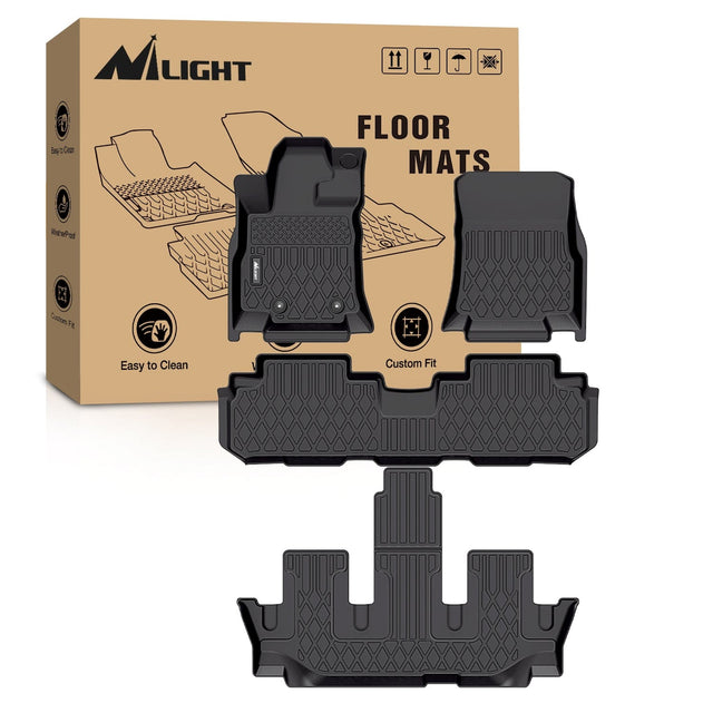 TPE Floor Mats for Subaru Ascent 7 Seater 2nd Row Bucket Seat 2019-2024 Nilight