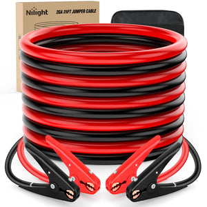 2 Gauge 25 FT Heavy Duty Jumper Cable Nilight