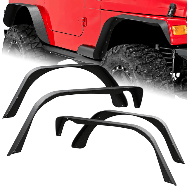 Off-Road Fender Flares Kit Compatible with 1997-2006 Wrangler TJ & LJ Nilight