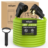 50Amp 25FT RV EV Extension Cord Bright Green Nilight