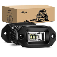 4.5Inch 20W Flush Mount Flood LED Work Light (Pair)