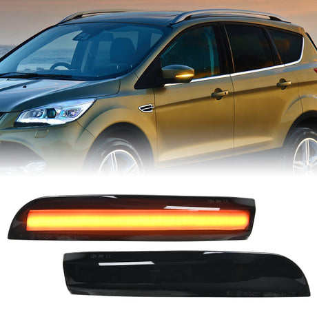 Side Mirror Marker Light For 2012-2018 Ford Focus ST RS 2013-2018 Ford Kuga Ecosport Nilight