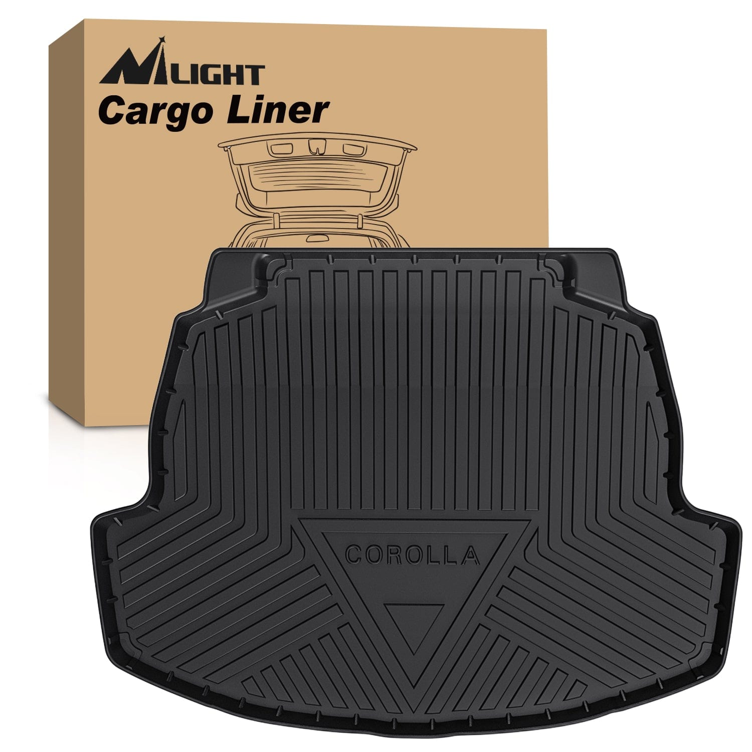 Cargo Mats for Toyota Corolla Sedan & Hybrid 2020-2024 Nilight