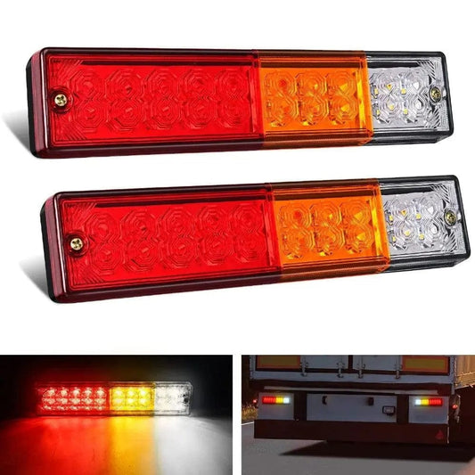 20 Leds Tri-color Iron Frame Taillight (Pair) Nilight