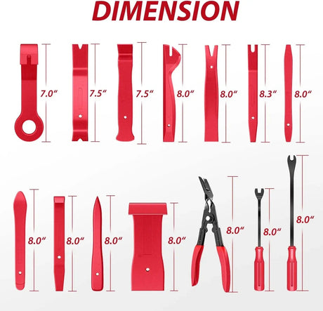 200 Pcs Trim Removal Tool Kit Red Nilight