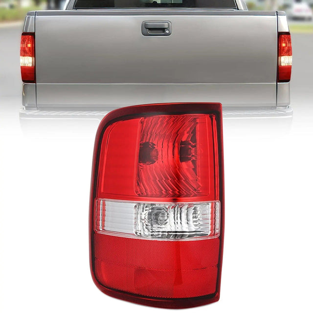 2004-2008 Ford F150 Taillight Assembly Rear Lamp Replacement OE Style Red Housing Driver Side Nilight