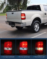 2004-2008 Ford F150 Taillight Assembly Rear Lamp Replacement OE Style Red Housing Driver Side Nilight