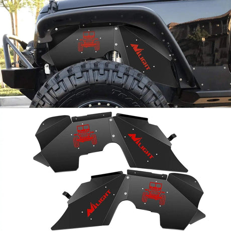 Front Inner Fender 2007-2018 Jeep Wrangler JK JKU 4WD Front Inner Fender Liners Wheel Cover