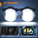 2007-2018 Jeep Wrangler JK Unlimited JKU White Fog Light Assembly Nilight