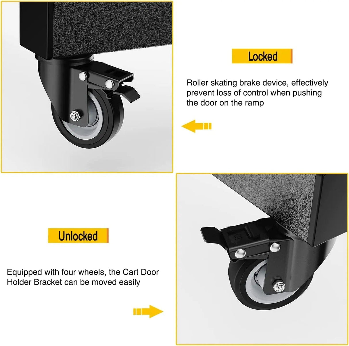 2007-2022 Jeep Wrangler JK JL Gladiator JT Door Storage Rack Movable Cart Holder Nilight