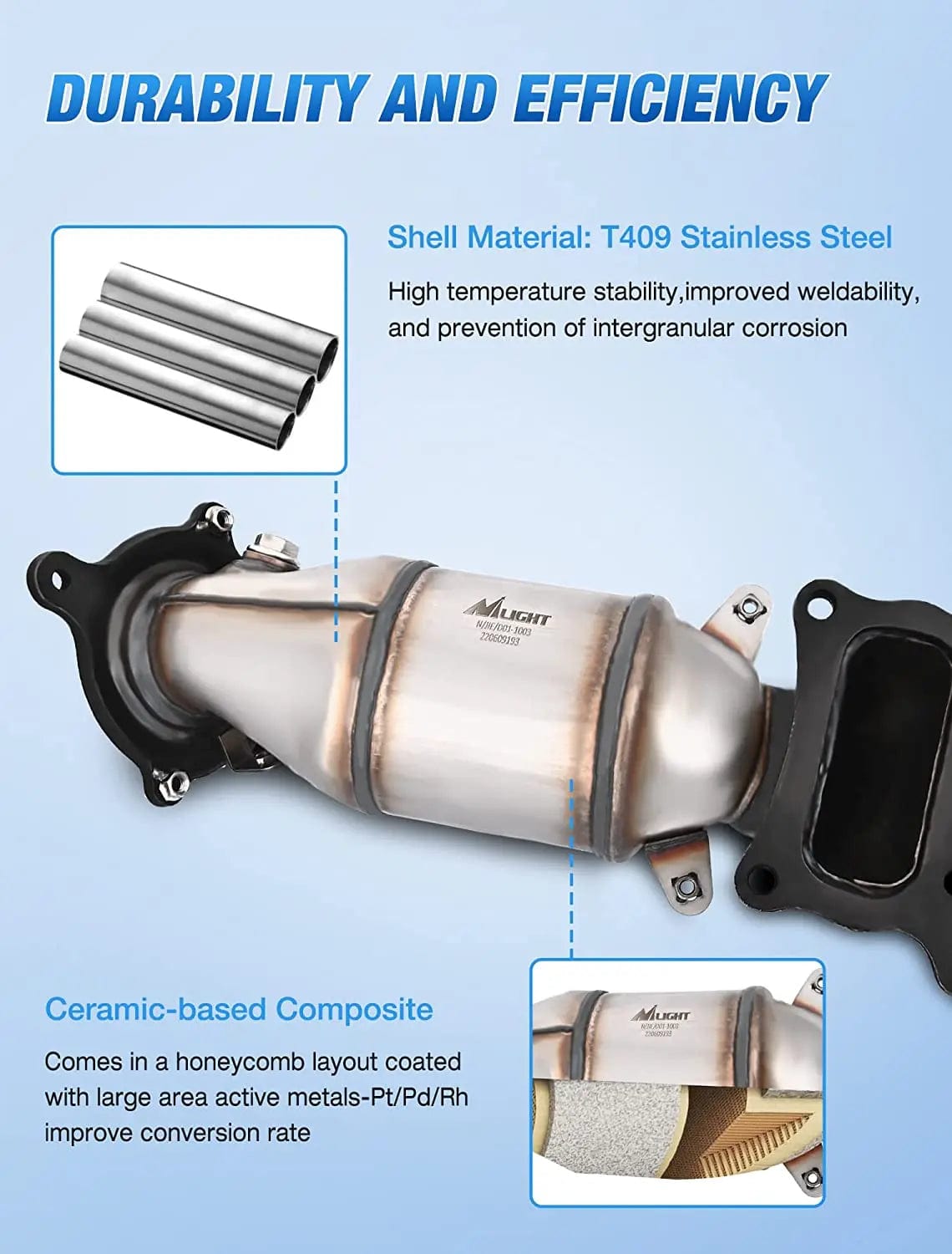 2008-2012 Honda Accord 2.4L | 2009-2014 Acura TSX Catalytic Converter Nilight