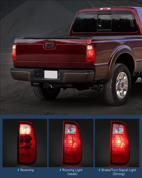 2008-2016 Ford F250 F350 F450 Taillight Assembly Super Duty Rear Lamp Replacement OE Style Passenger Side Nilight