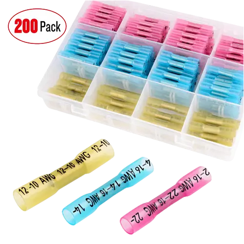 Accessories 200Pcs Heat Shrink Wire Connectors