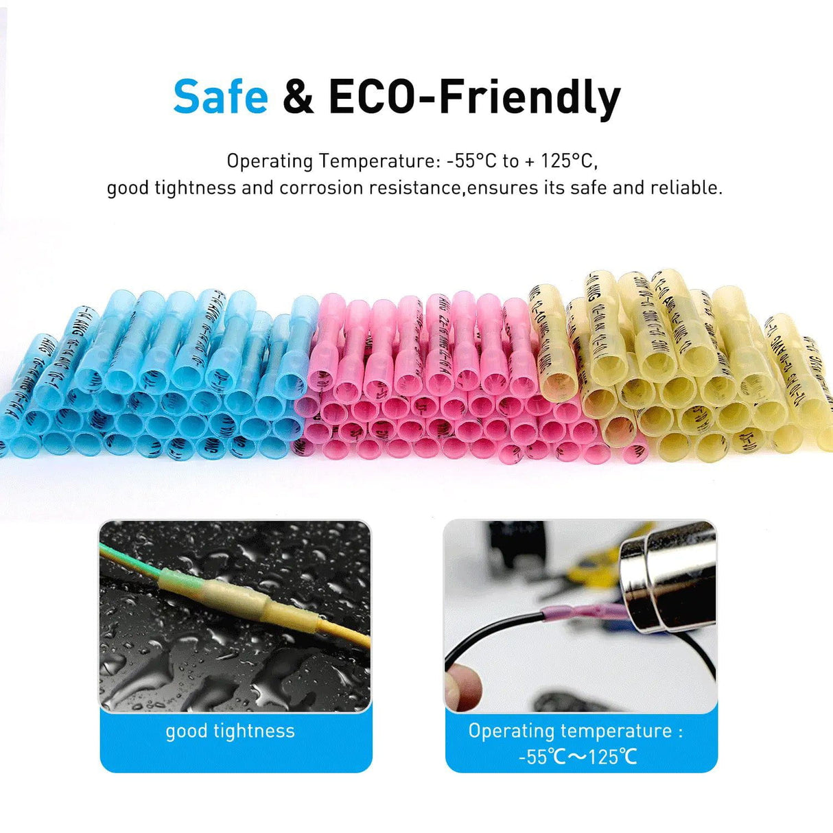 Accessories 200Pcs Heat Shrink Wire Connectors