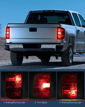 2014-2019 Chevy Silverado 1500 2500 HD 3500 HD 2015-2019 GMC Sierra 3500HD 2019 Silverado 1500LD OE Style Taillight Assembly Rear Lamp Replacement Nilight