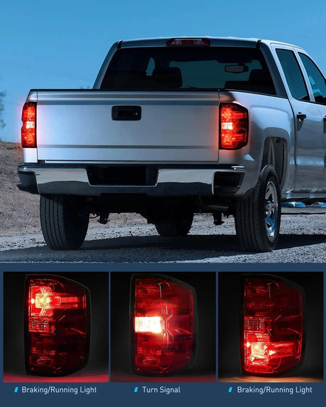 2014-2019 Chevy Silverado 1500 2500HD 3500HD 2015-2019 GMC Sierra 3500HD 2019 Silverado 1500LD OE Style Taillight Assembly Rear Lamp Passenger Side Nilight