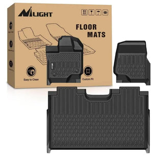 2015-2024 Ford F150 Lightning SuperCrew Cab TPE Floor Mats Nilight