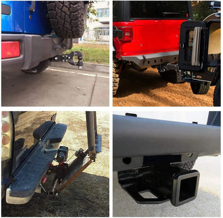 Trailer Hitch 2018-2024 Jeep Wrangler JL JLU 4Door 2Door Unlimited 2" Rear Bumper Tow Trailer Hitch