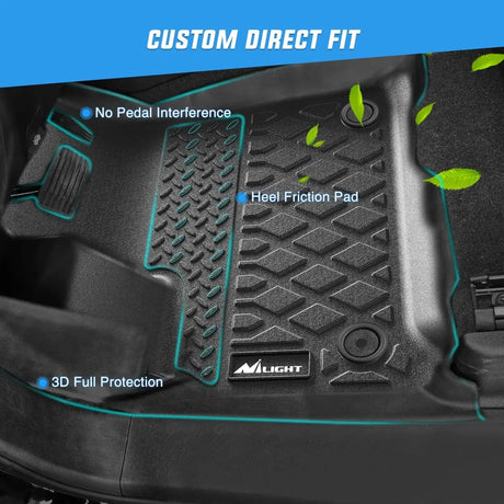 2019-2024 Dodge Ram 1500 TPE Floor Mats Nilight