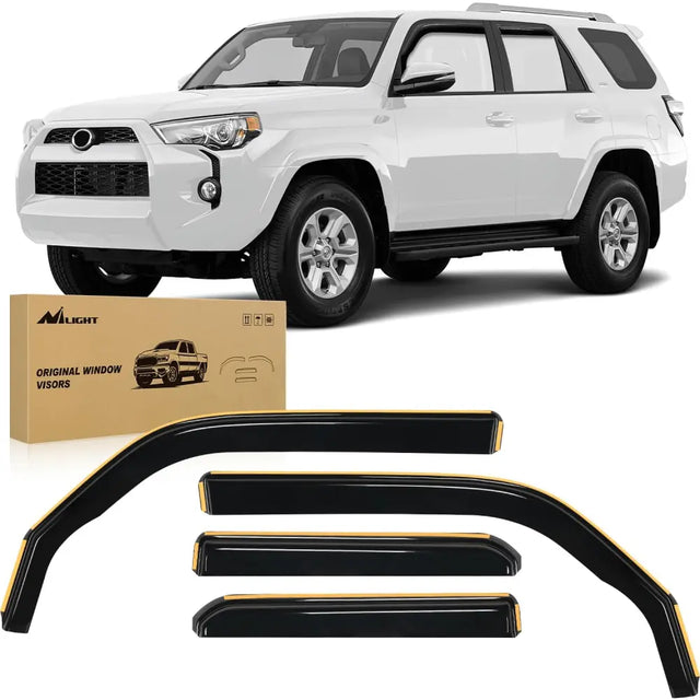 2010-2024 Toyota 4Runner Rain Guards Acrylic 4Pcs Nilight