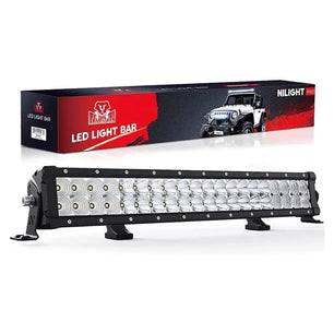 21.6 Inch 200W 24000LM Spot Flood Osram P8-5W Chips LED Light Bar Nilight