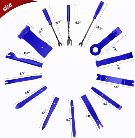 238 Pcs Trim Removal Tool Kit Blue Nilight