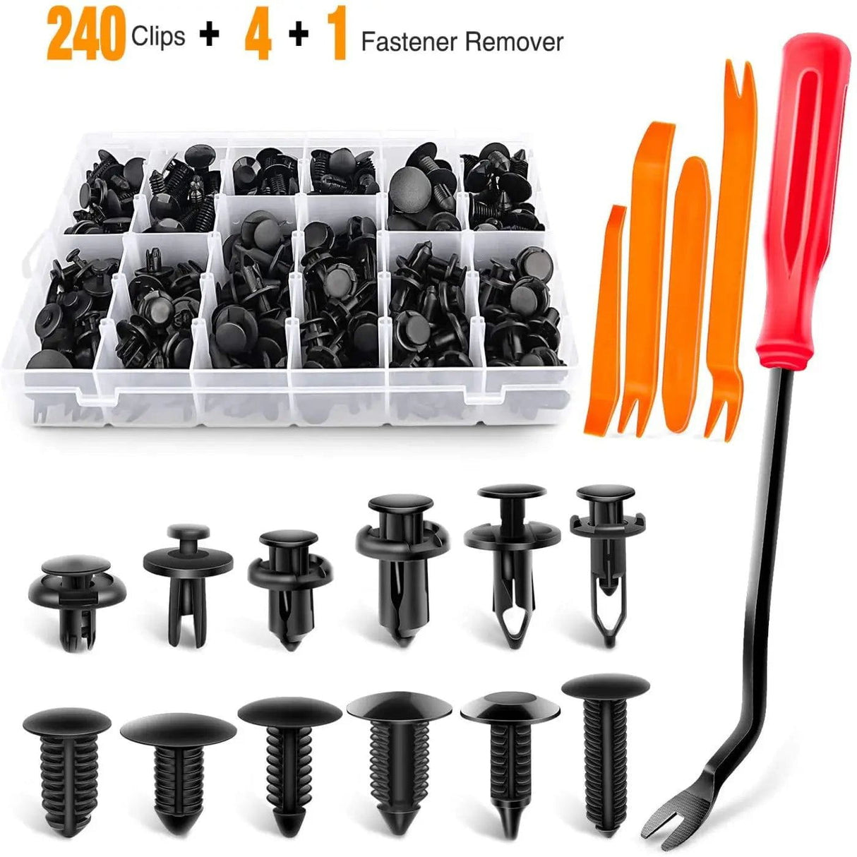 retainer clips 240 Pcs Car Push Retainer Clips Kits For GM Ford Toyota Honda Chrysler