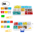 Accessories 240Pcs Standard & Mini Blade Fuse Set