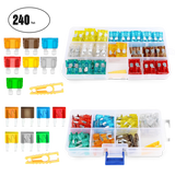 Accessories 240Pcs Standard & Mini Blade Fuse Set