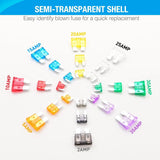 Accessories 272Pcs Standard & Low Profile Mini Blade Fuse Assortment Kit