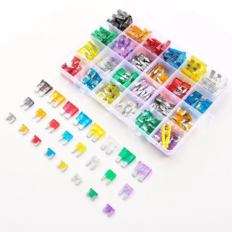 Accessories 272Pcs Standard & Low Profile Mini Blade Fuse Assortment Kit