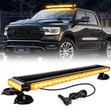 29.5 Inch Roof Top Amber Strobe Lights 56LED Hazard Emergency Warning Light Bar Magnetic Mount Nilight