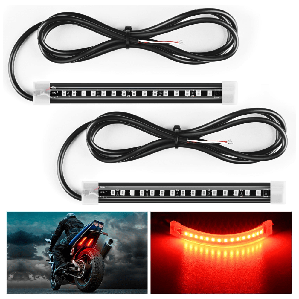 5 Inch 15Leds Red Light Strip 2PCS Nilight