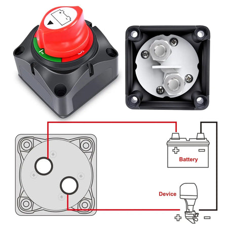 2Pcs 12V-48V DC Battery Disconnect Switch Nilight