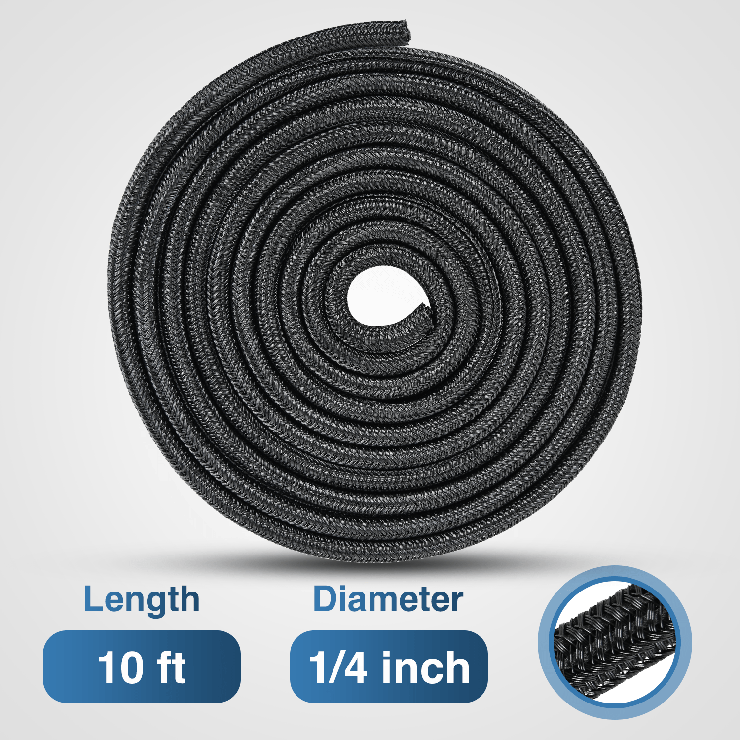 10ft-1/4inch Cable Management Sleeves Nilight