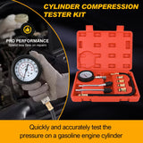 8PCS Petrol Gas Engine Cylinder Compression Tester Kit Nilight