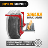 Folding Heavy Duty Red Tire Step To Fit tires from 10Inch to 15Inch Tire Width Nilight