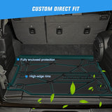 Cargo Mats for Jeep Wrangler JL Unlimited 4 Door with Subwoofer Only 2018-2024 (Not for JK or 4XE) Nilight