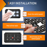 120PCS Switch Panel Stickers For 6/8 Gang Switch Panel Installation