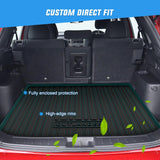 Cargo Mats for Mitsubishi Outlander 2022-2024 (Not for PHEV or Sport Models) Nilight