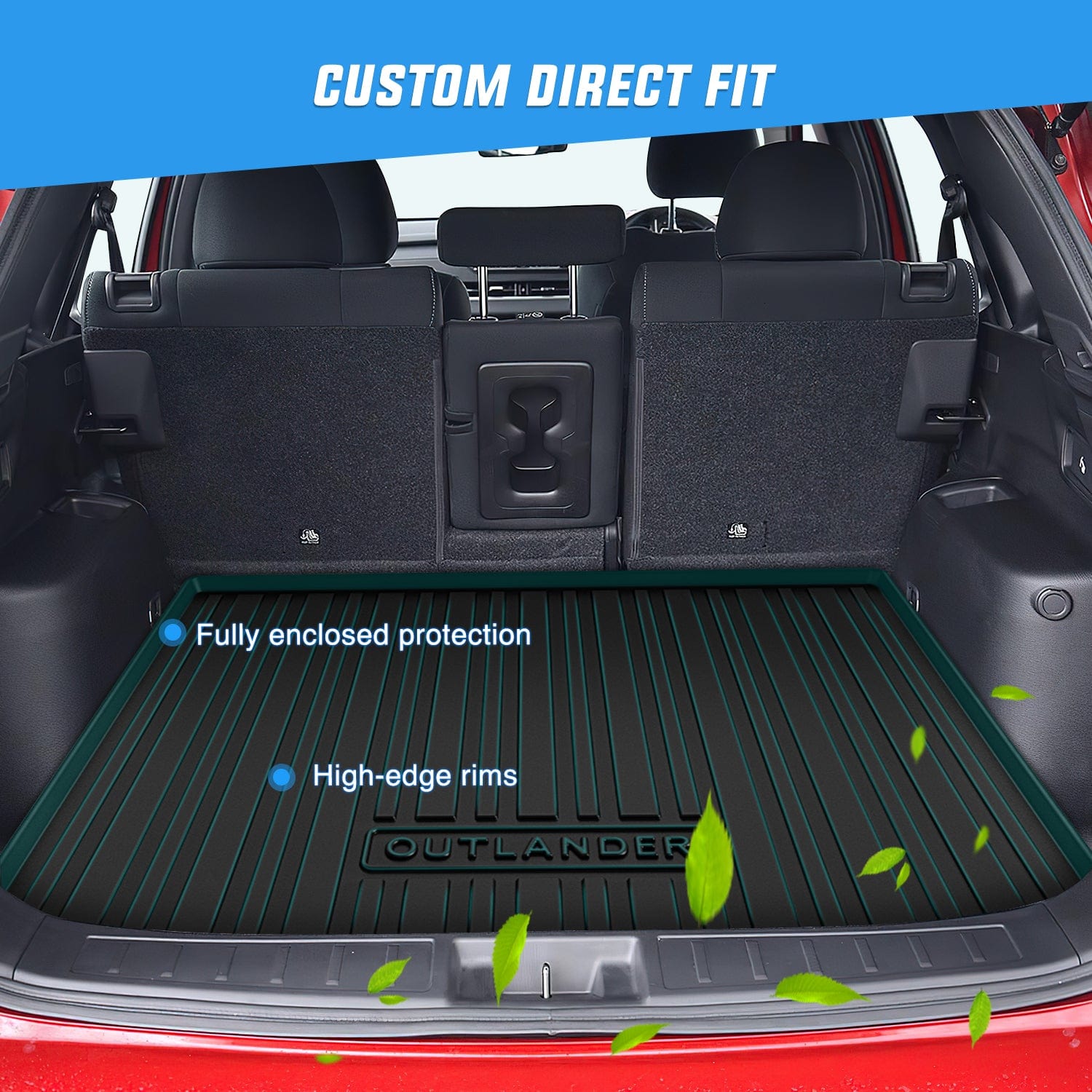 Cargo Mats for Mitsubishi Outlander 2022-2024 (Not for PHEV or Sport Models) Nilight
