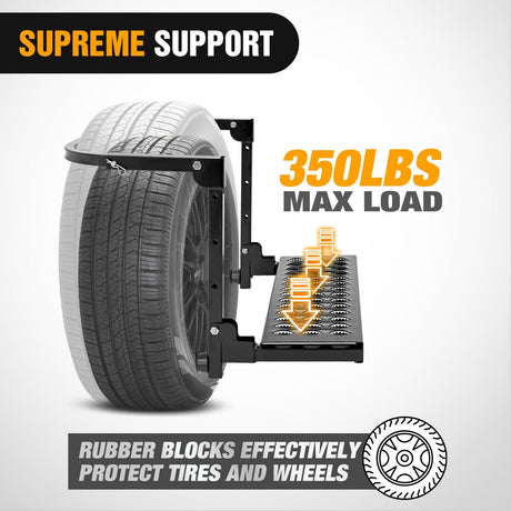 Folding Heavy Duty Tire Step To Fit tires from 10Inch to 14Inch Tire Width Nilight