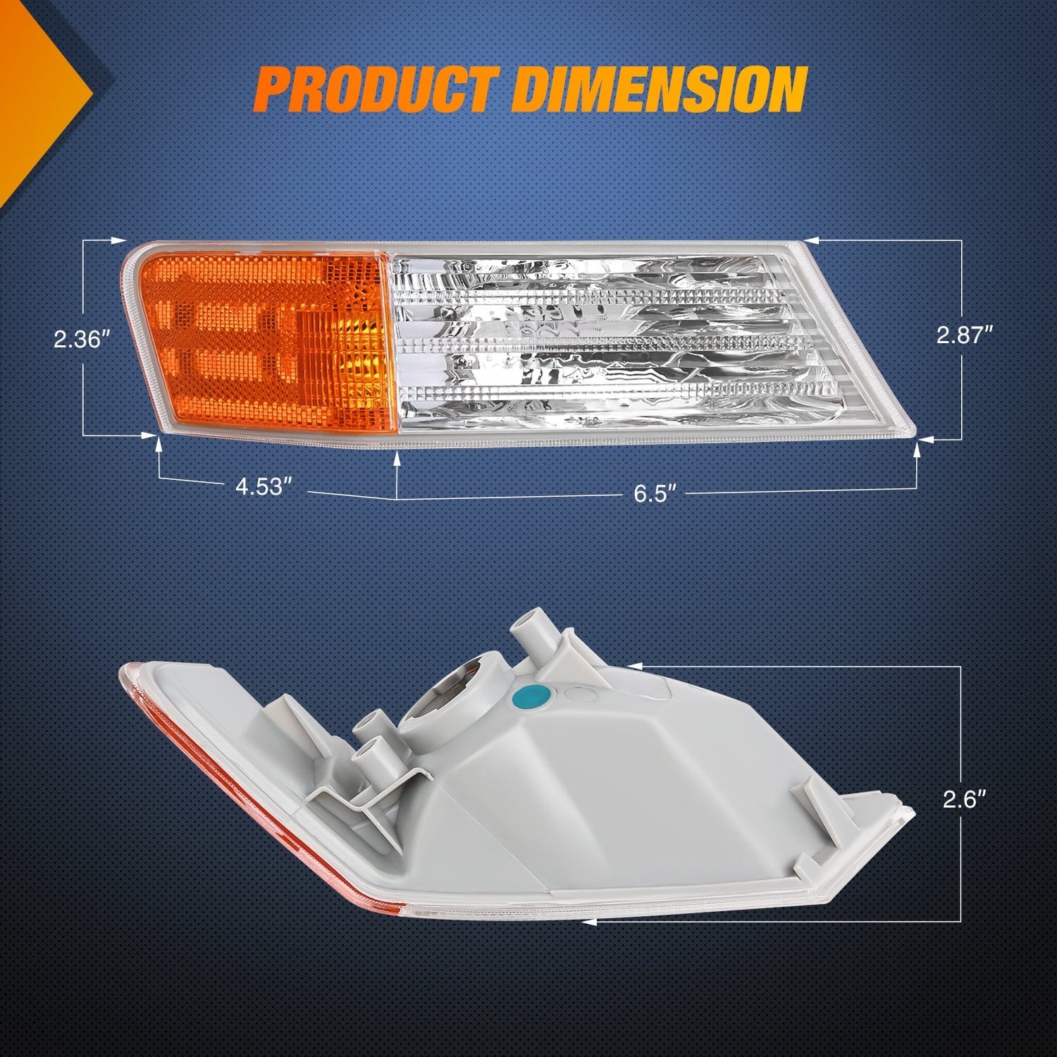 Front Turn Signals Light Clear Amber For 2007-2017 Jeep Patriot Passenger Side Nilight