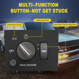 Headlight Dimmer Switch with Yellowish LED Light Compatible with 1995-1999 Chevy Silverado 1500 Tahoe Astro 1995-1999 GMC Yukon 1999-2000 Cadillac Escalade Nilight