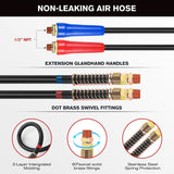 12FT 3-in-1 ABS Electrical Cord Cable & Rubber Air Power Line Hose Kit Nilight