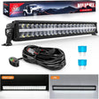 30 inch 240W 24800LM Anti-Glare Built-in EMC Spot Flood Led Light Bar | 14AWG DT Wire Nilight