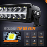 30 inch 240W 24800LM Anti-Glare Built-in EMC Spot Flood Led Light Bar | 14AWG DT Wire Nilight