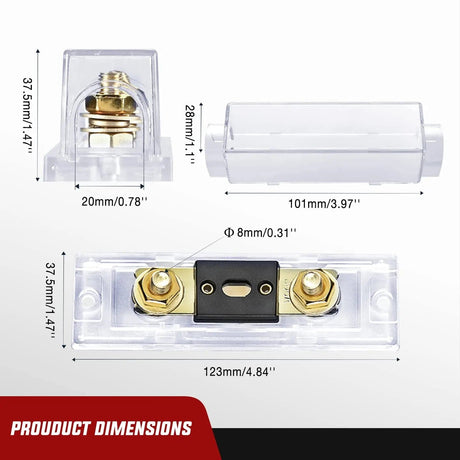 300A ANL Fuse with ANL Fuse Holder Nilight