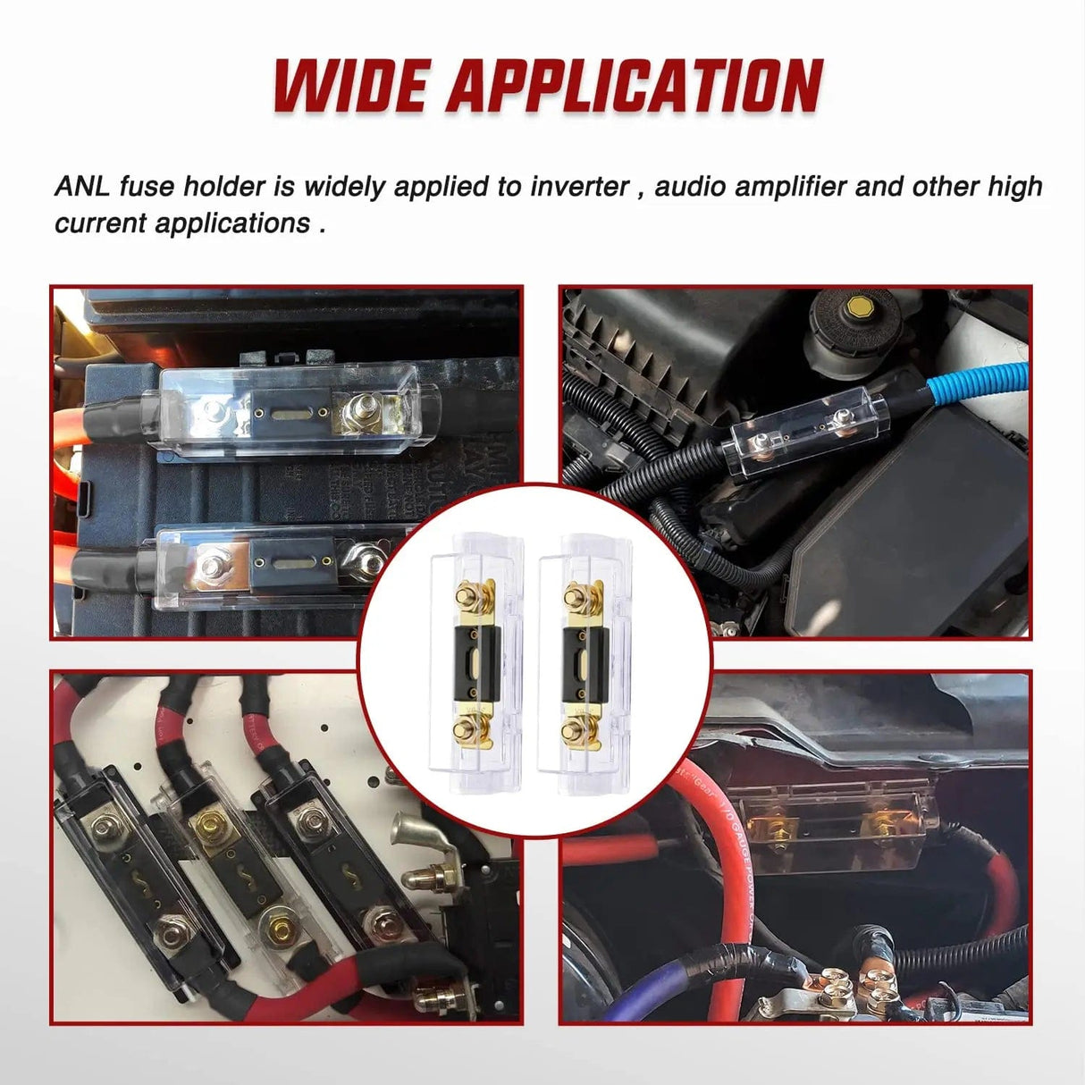 300A ANL Fuse with ANL Fuse Holder Nilight